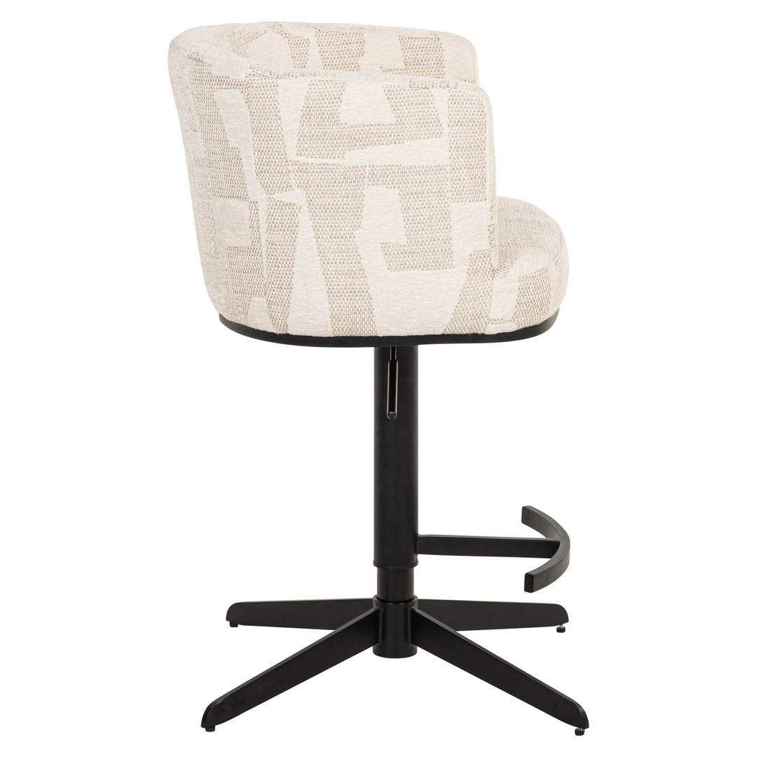 Richmond Barstoel Cheyenne, Beige Graffic - productweergave | CéJor Wonen