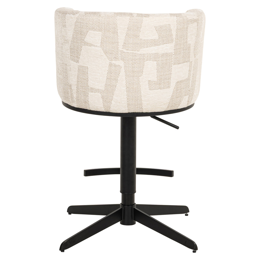 Richmond Barstoel Cheyenne, Beige Graffic - productweergave | CéJor Wonen