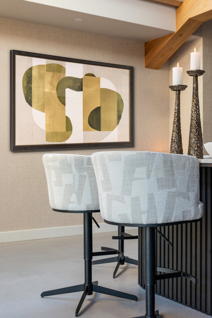 Barhocker Cheyenne beige Graffiti Drehbar
