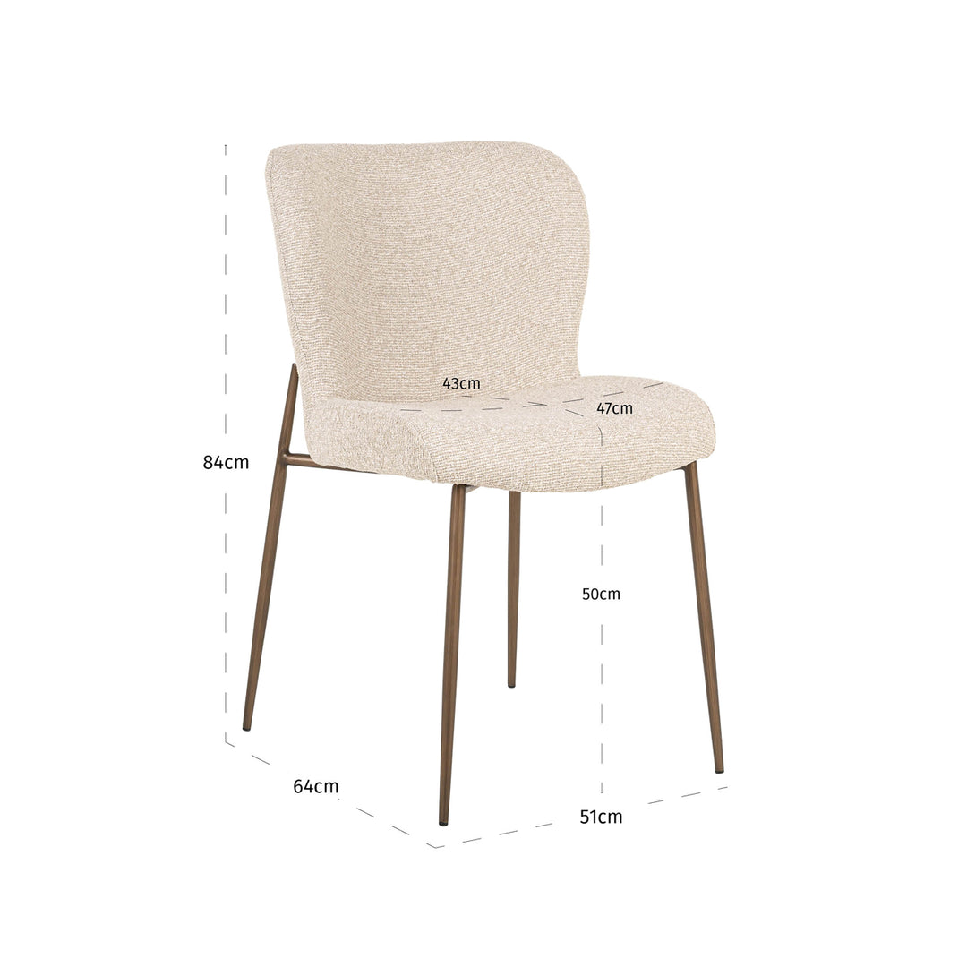 Dining room chair Odarby biscotti (Set of 2)