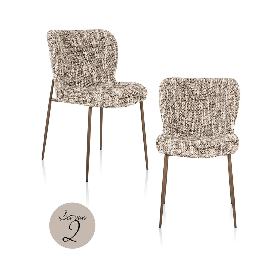 Dining room chair Odarby brown omara (Set of 2)