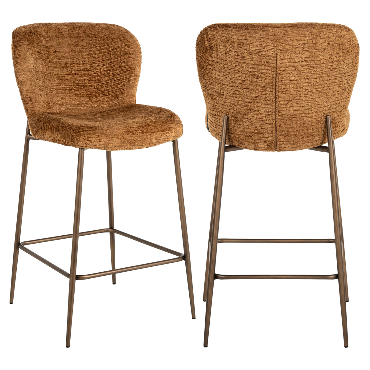 Richmond Counterstoel Odarby Cognac Fusion - meerdere aanzichten | CéJor Wonen