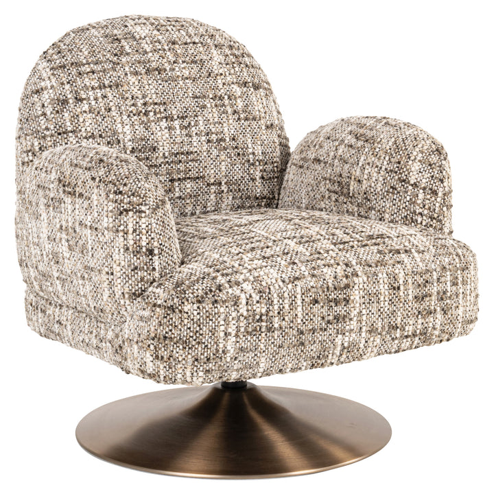 Richmond Loungestoel Kagney Omara Brown Swivel