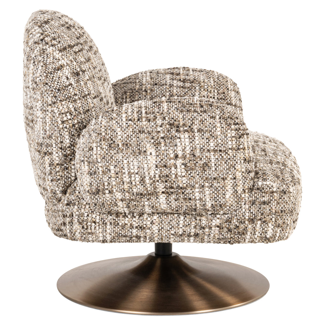 Richmond Loungestoel Kagney Omara Brown Swivel