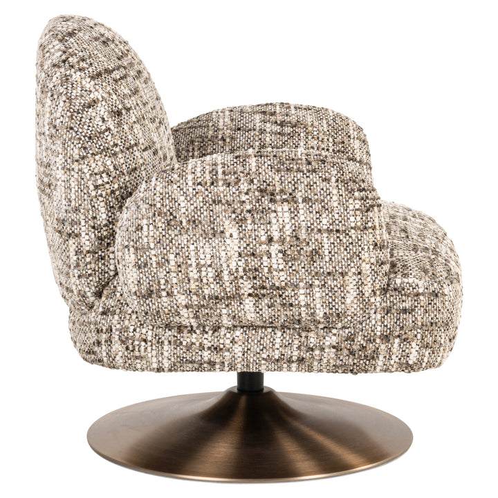 Richmond Loungestoel Kagney Omara Brown Swivel