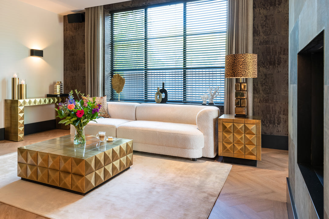 Console Collada brushed gold