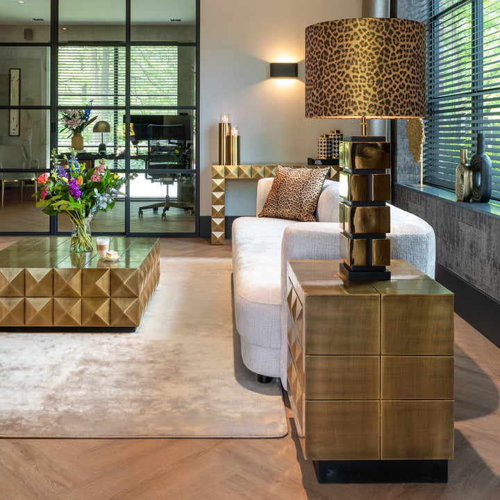 Console Collada brushed gold