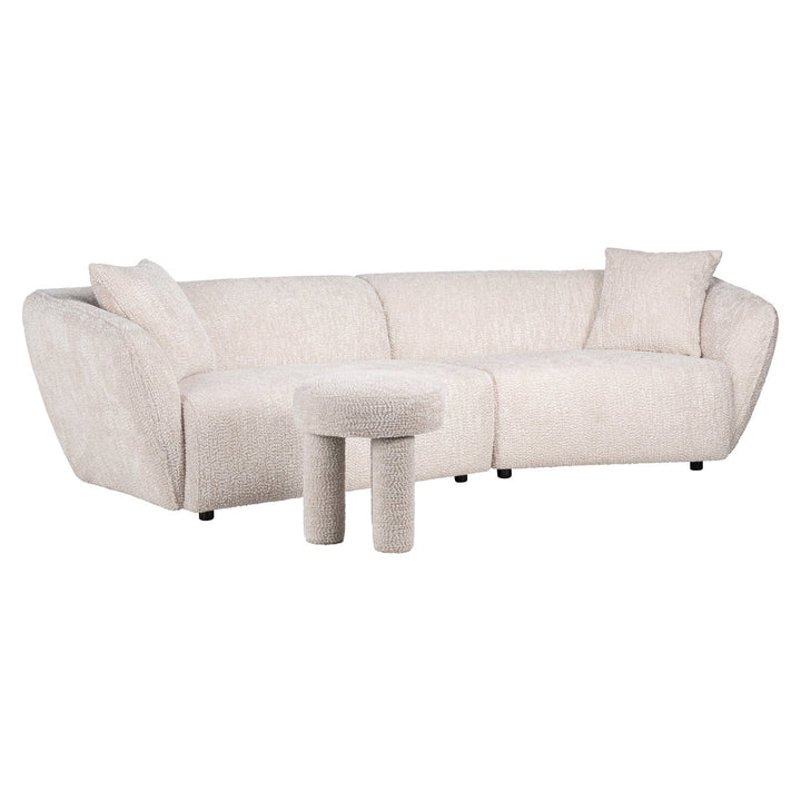 Pouf &amp; Footstool Pommery lovely cream