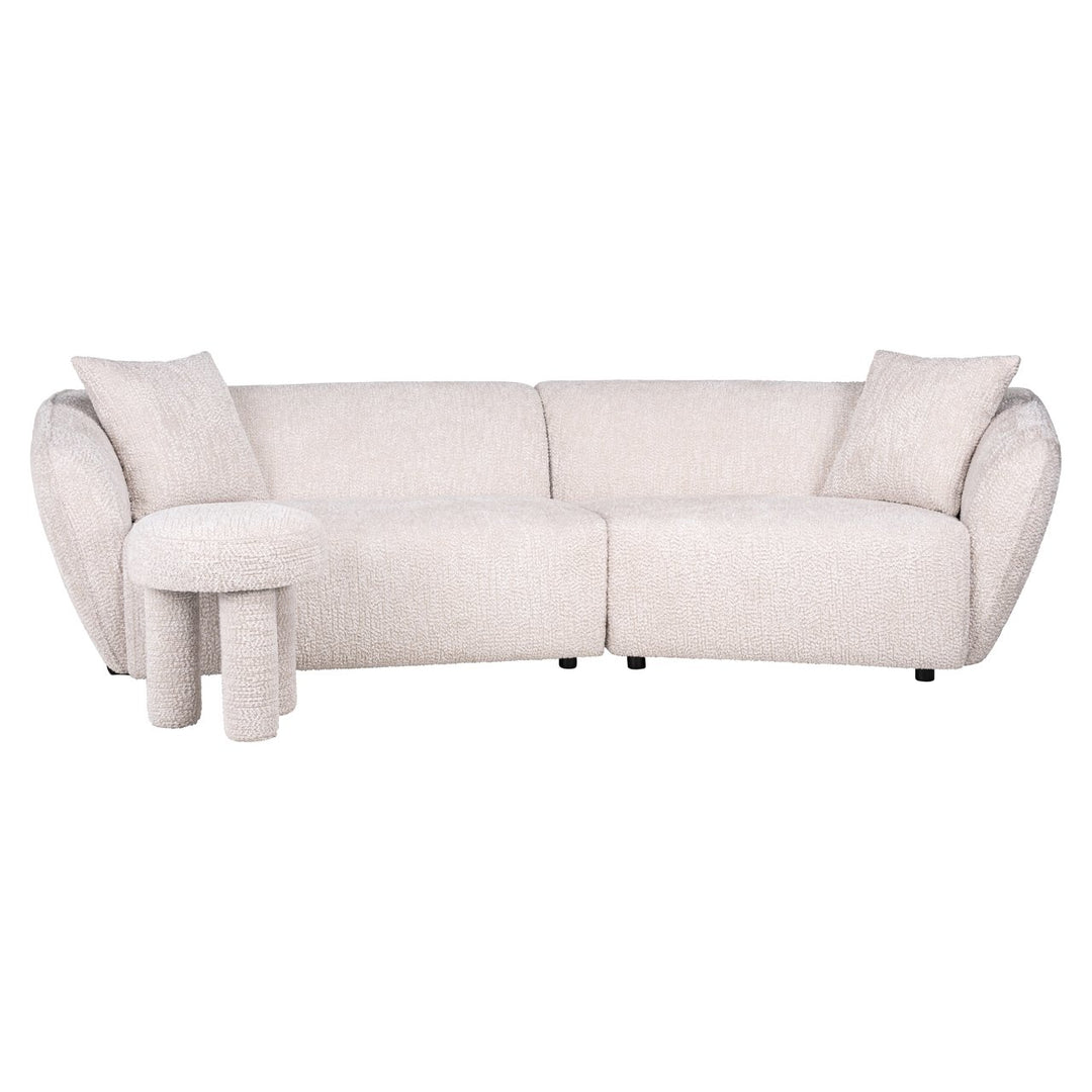 Pouf &amp; Footstool Pommery lovely cream