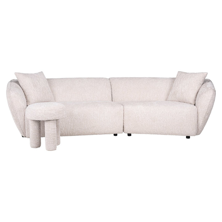 Pouf &amp; Footstool Pommery lovely cream