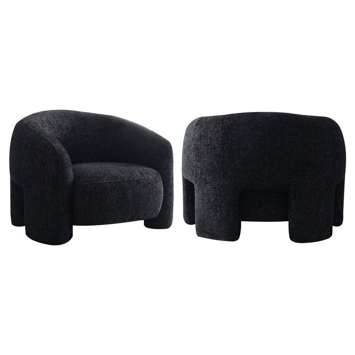 Lounge chair Milania lovely black