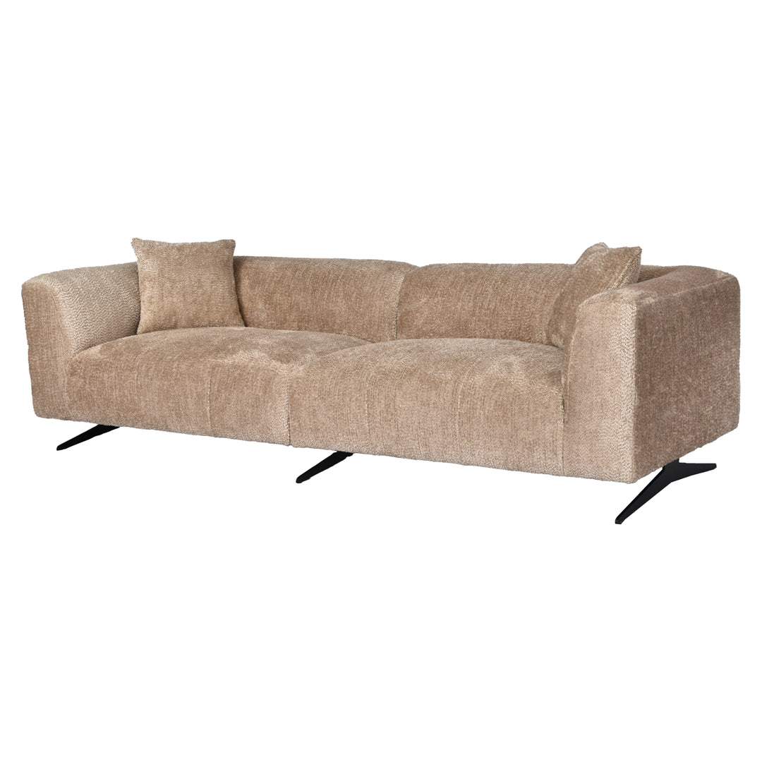 Sofa Hoxton, schönes beiges 3-Sitzer-Sofa
