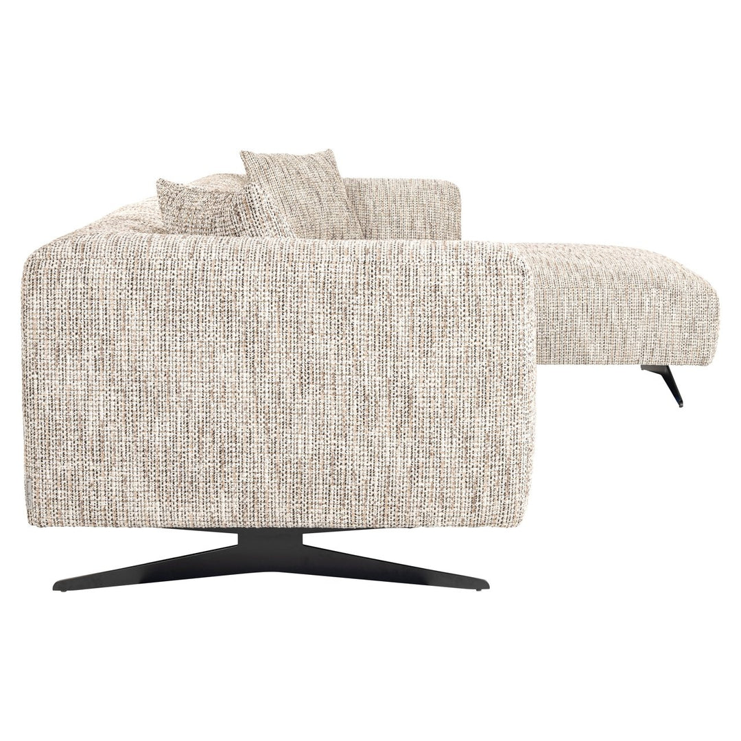Sofa Hoxton trendy nature 3-seater + lounge right