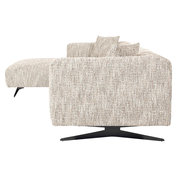 Sofa Hoxton trendy nature 3-seater + lounge left