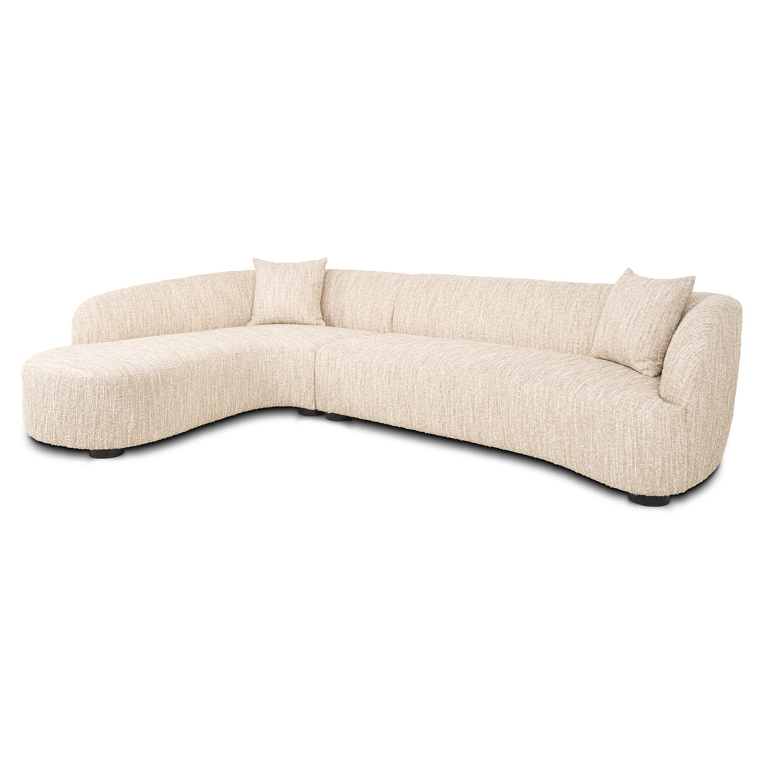 Richmond Bank Pandora Beige Angora Lounge Links