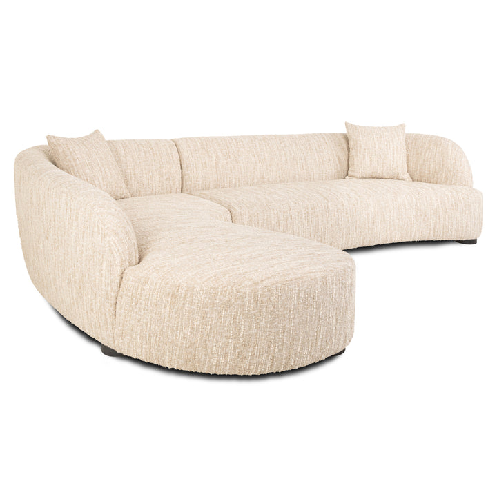 Richmond Bank Pandora Beige Angora Lounge Links
