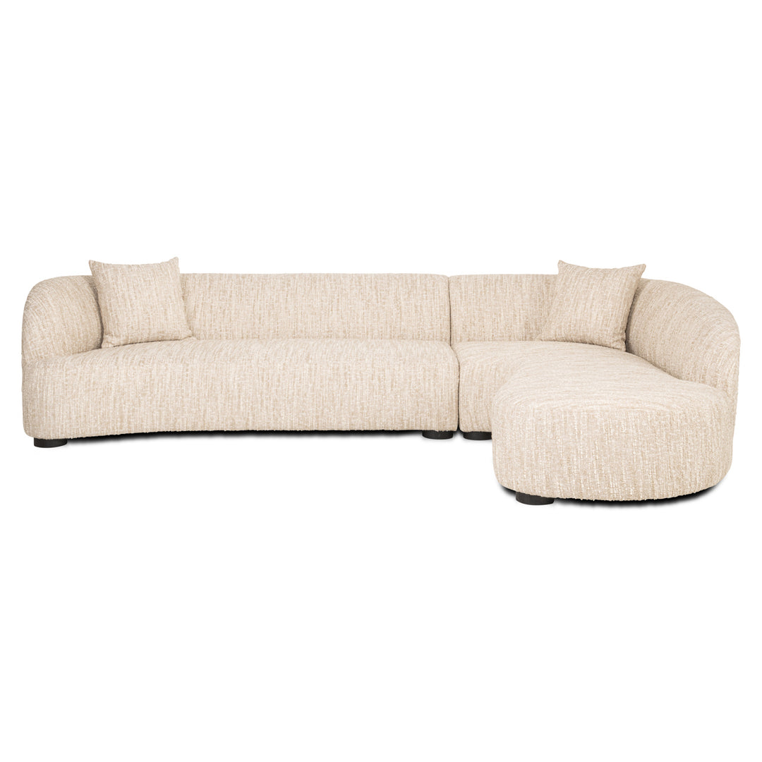Richmond Loungebank Pandora Beige Angora Rechts