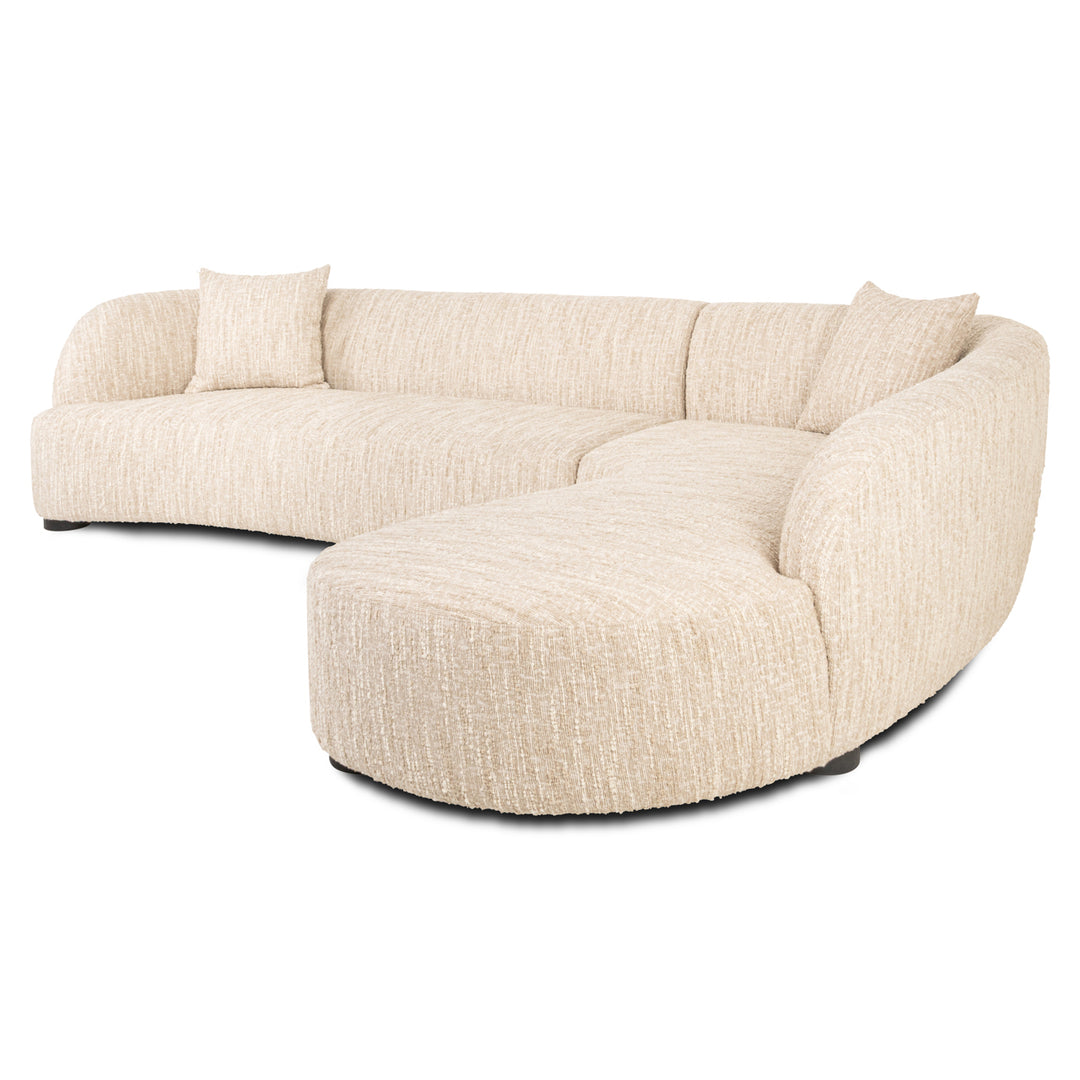 Richmond Loungebank Pandora Beige Angora Rechts