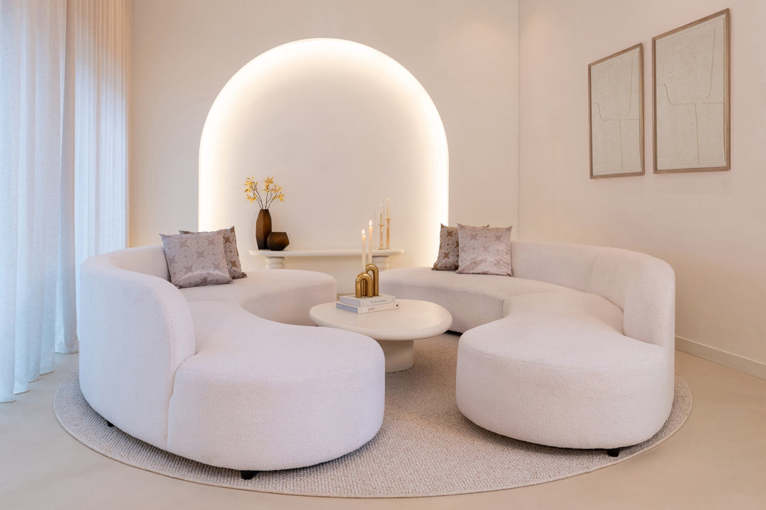 Bloomstone white coffee table 110x90