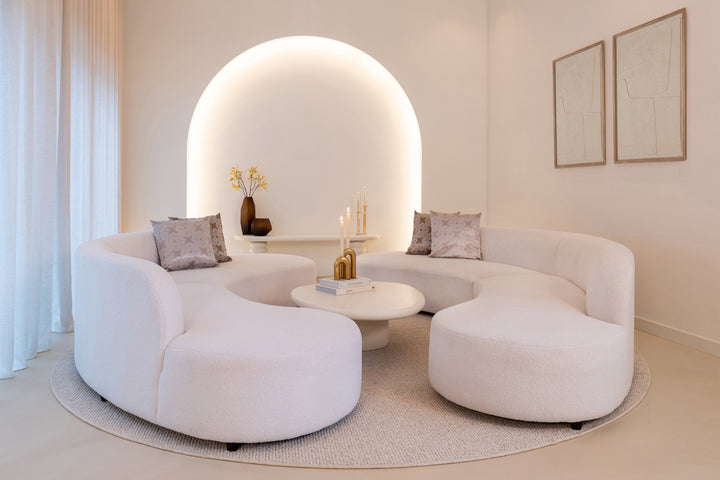 Bloomstone white coffee table 110x90
