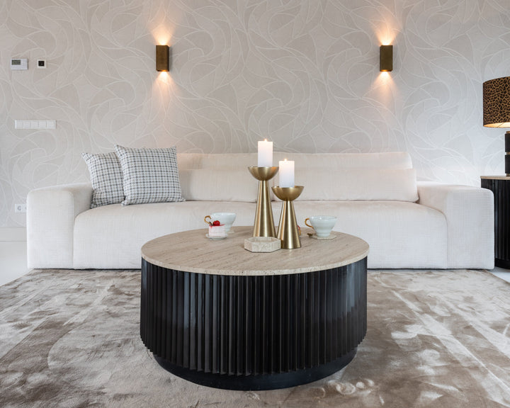 Salontafel Hampton dark brown 90Ø