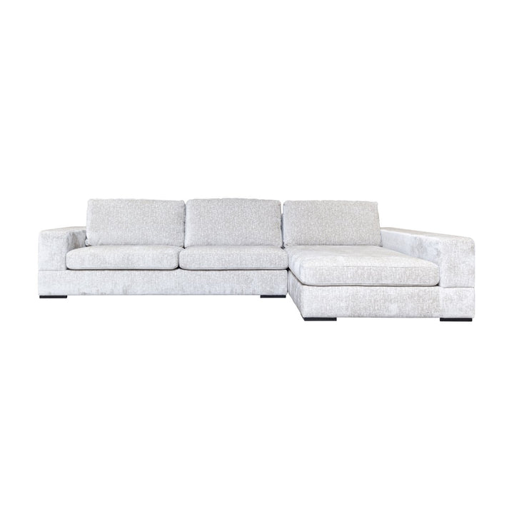Sofa Pasha pearl island 3-seater + lounge right fully upholstered