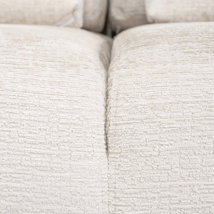 Sofa Lund cream fusion 3-seater + ottoman left