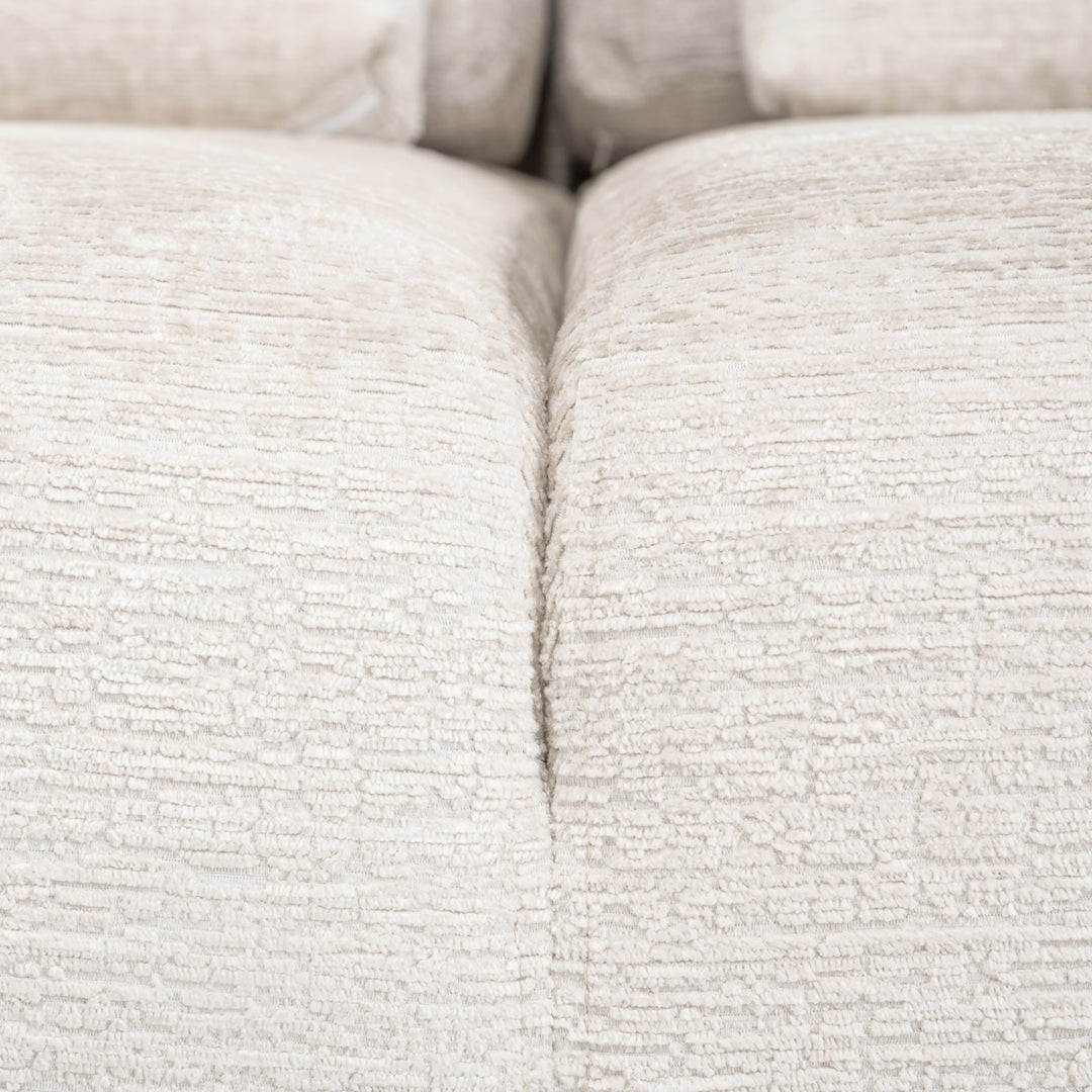 Sofa Lund cream fusion 3-seater + ottoman left