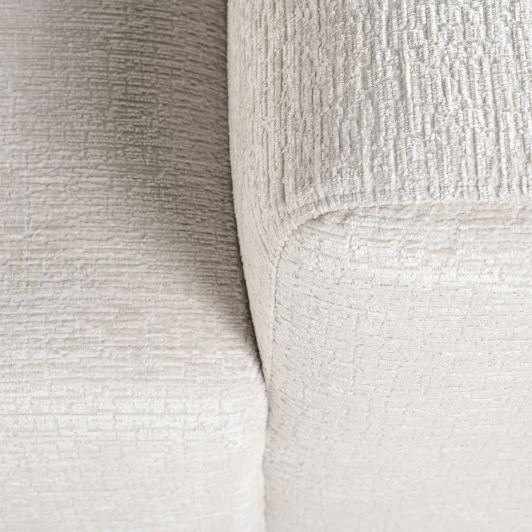 Sofa Lund cream fusion 3-seater + ottoman left