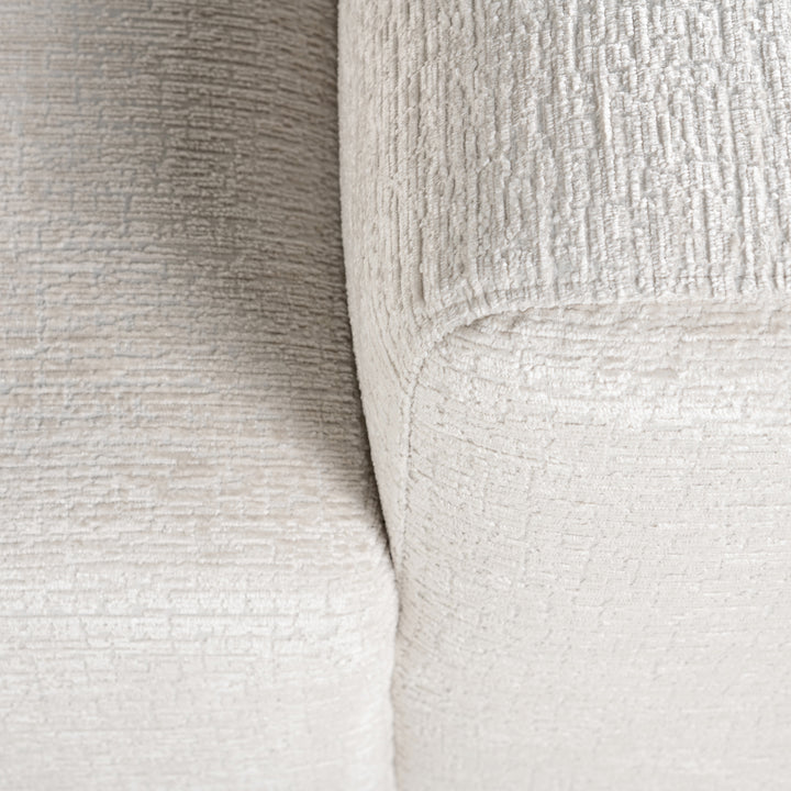 Sofa Lund cream fusion 3-seater + ottoman left