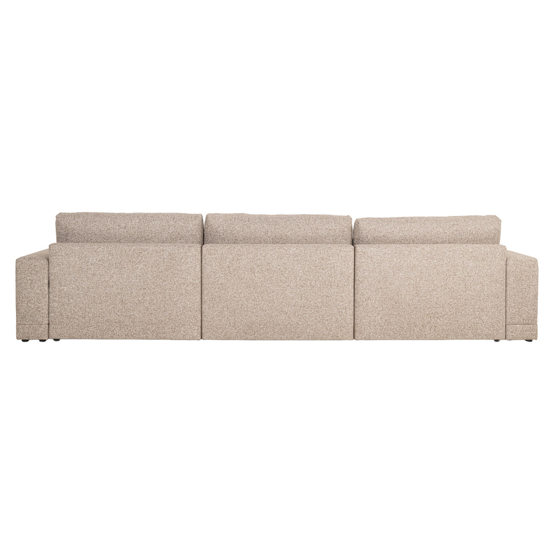Richmond Bank Trentino Cayenne bruin 3,5-zits + Lounge L en R