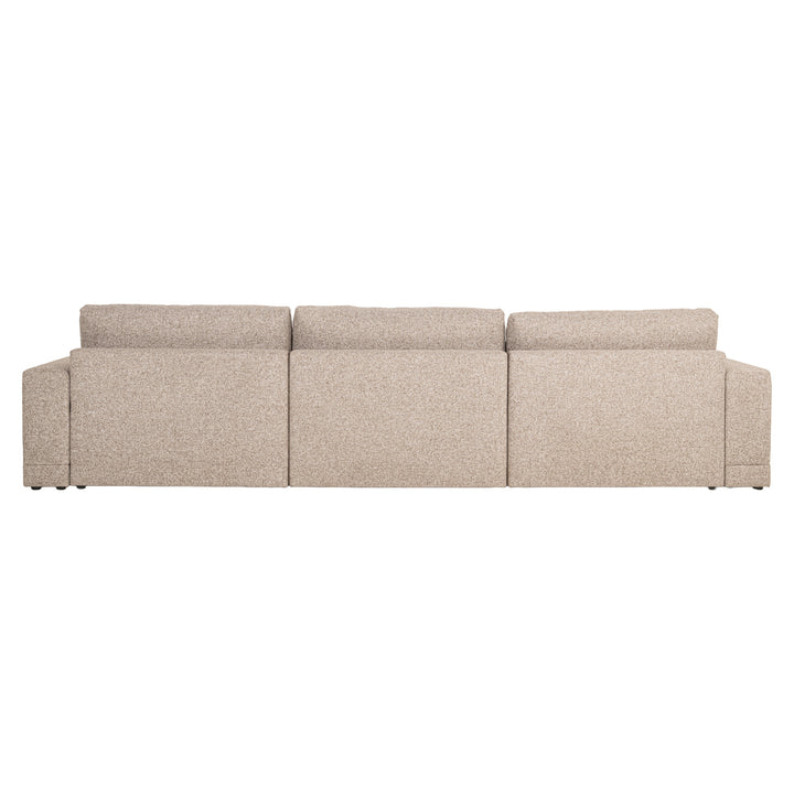 Richmond Bank Trentino Cayenne bruin 3,5-zits + Lounge L en R