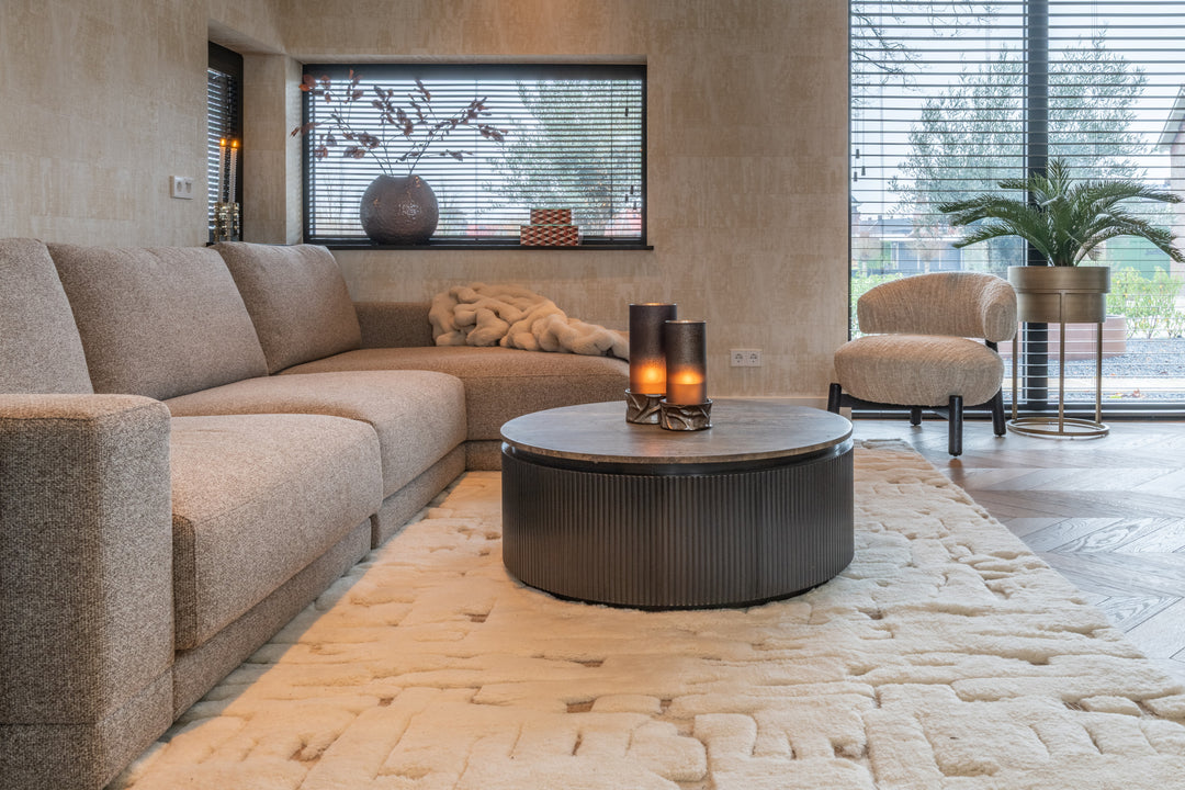 Sofa Trentino cayenne brown 3.5-seater + lounge left or right