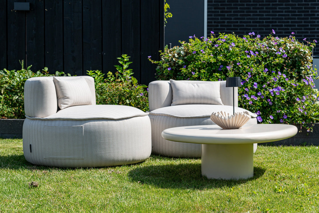 Outdoor lounge stoel Nammos beige swivel