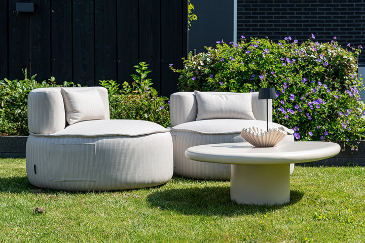 Outdoor lounge stoel Nammos beige swivel