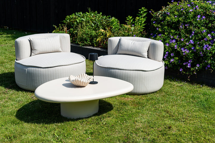 Outdoor lounge stoel Nammos beige swivel