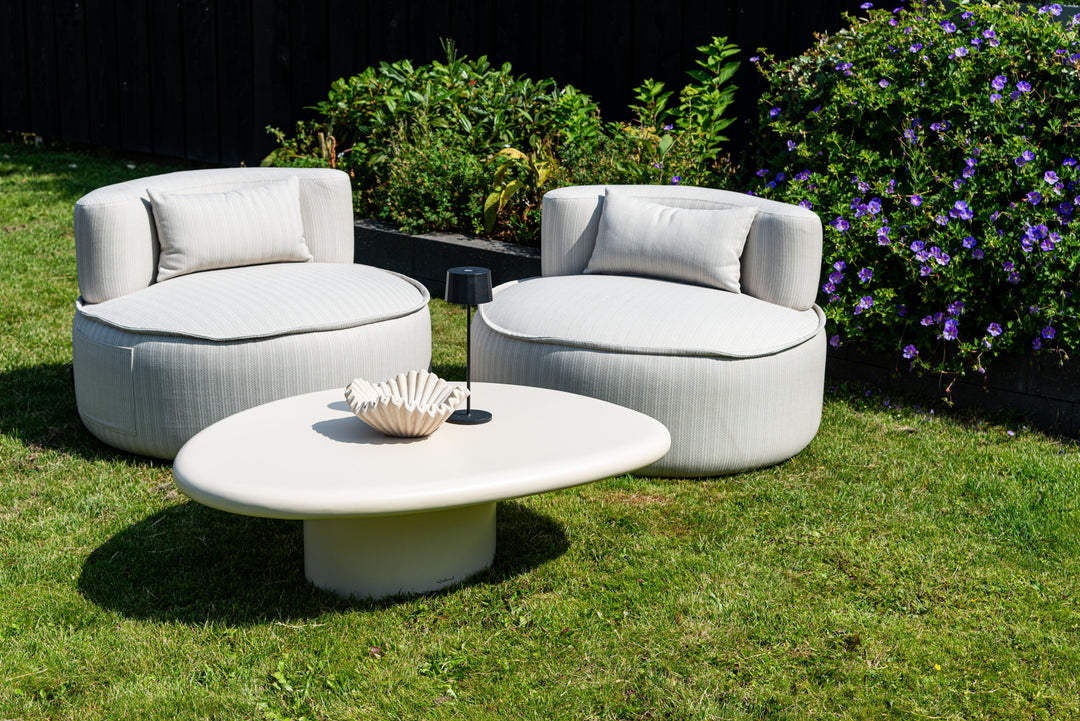 Outdoor lounge stoel Nammos beige swivel