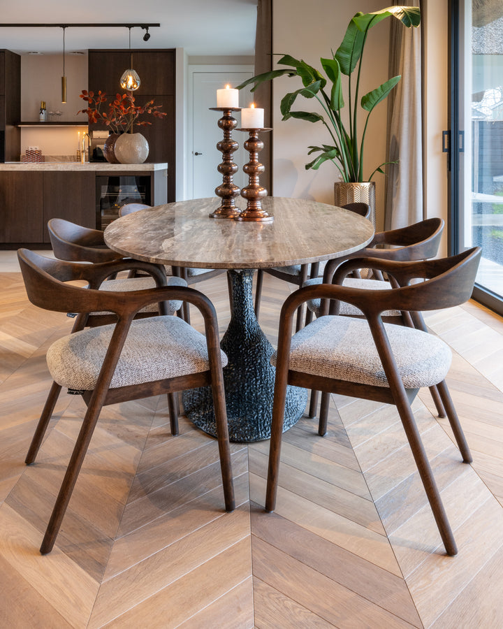 Eettafel Russo ash brown oval 235