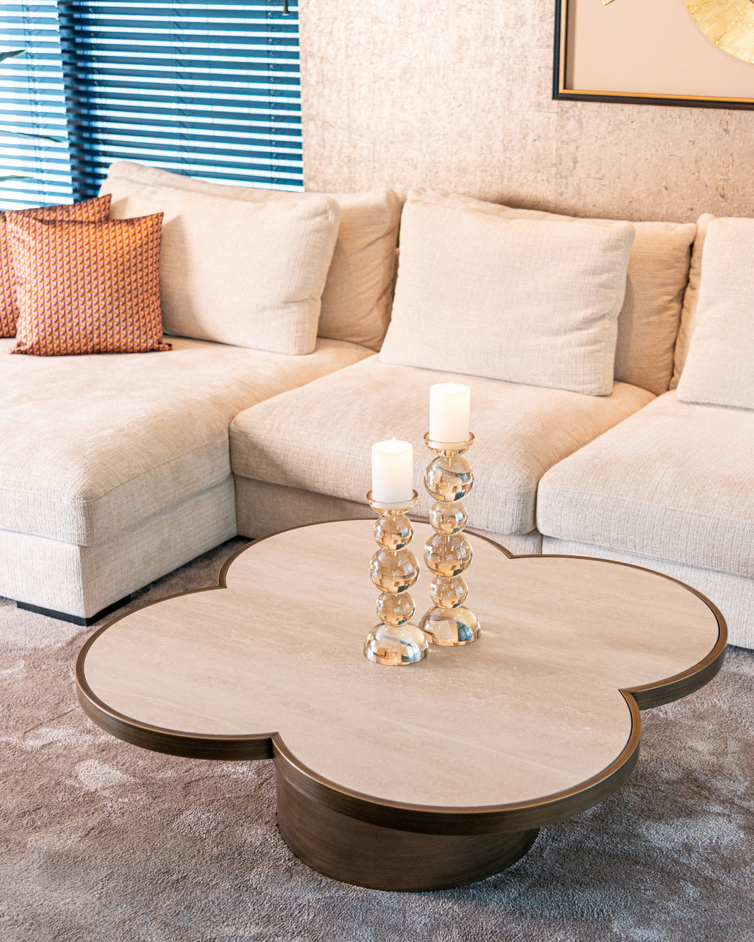 Clover beige coffee table