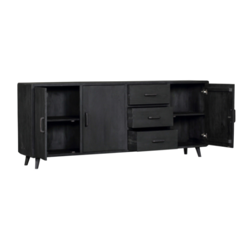 Omaha Black Sideboard | 220 cm