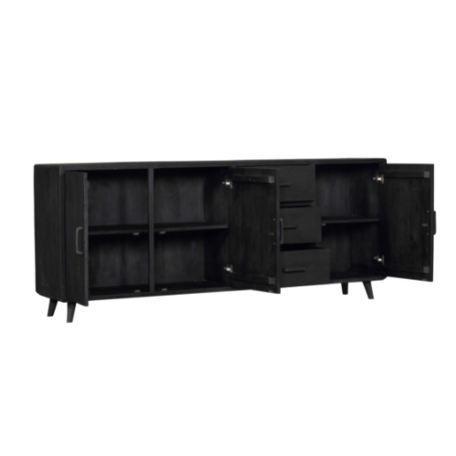 Omaha Black Sideboard | 220 cm