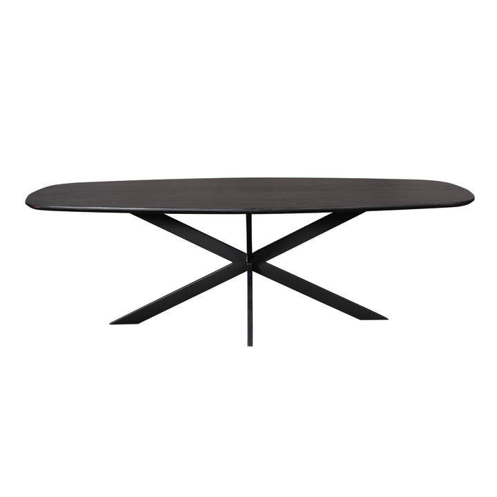 Eiken eettafel Ferris | Deens Ovaal 280 cm | Zwart