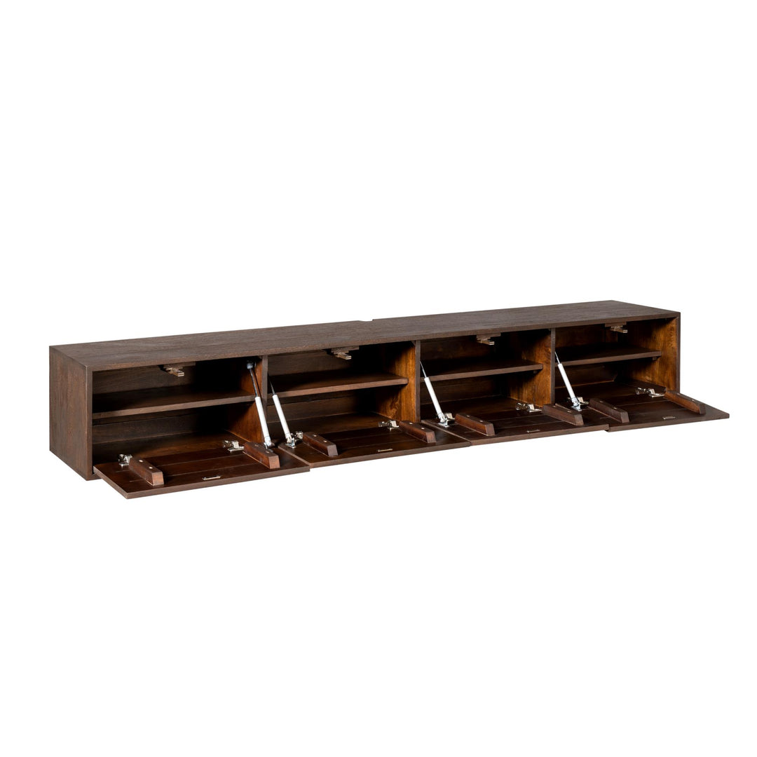 Floating TV cabinet Vision Brown | 200 cm