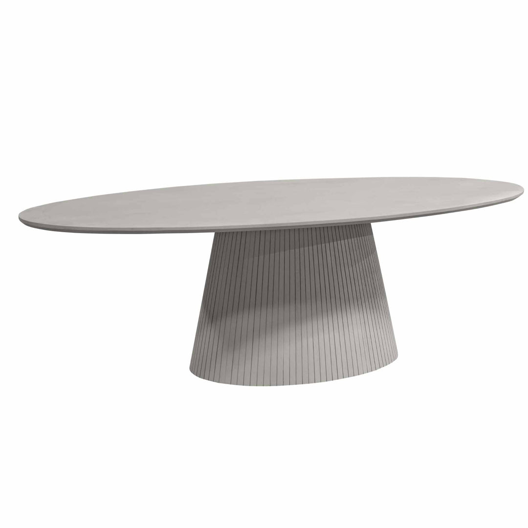 Solana dining table | 240 cm | Oval | Taupe