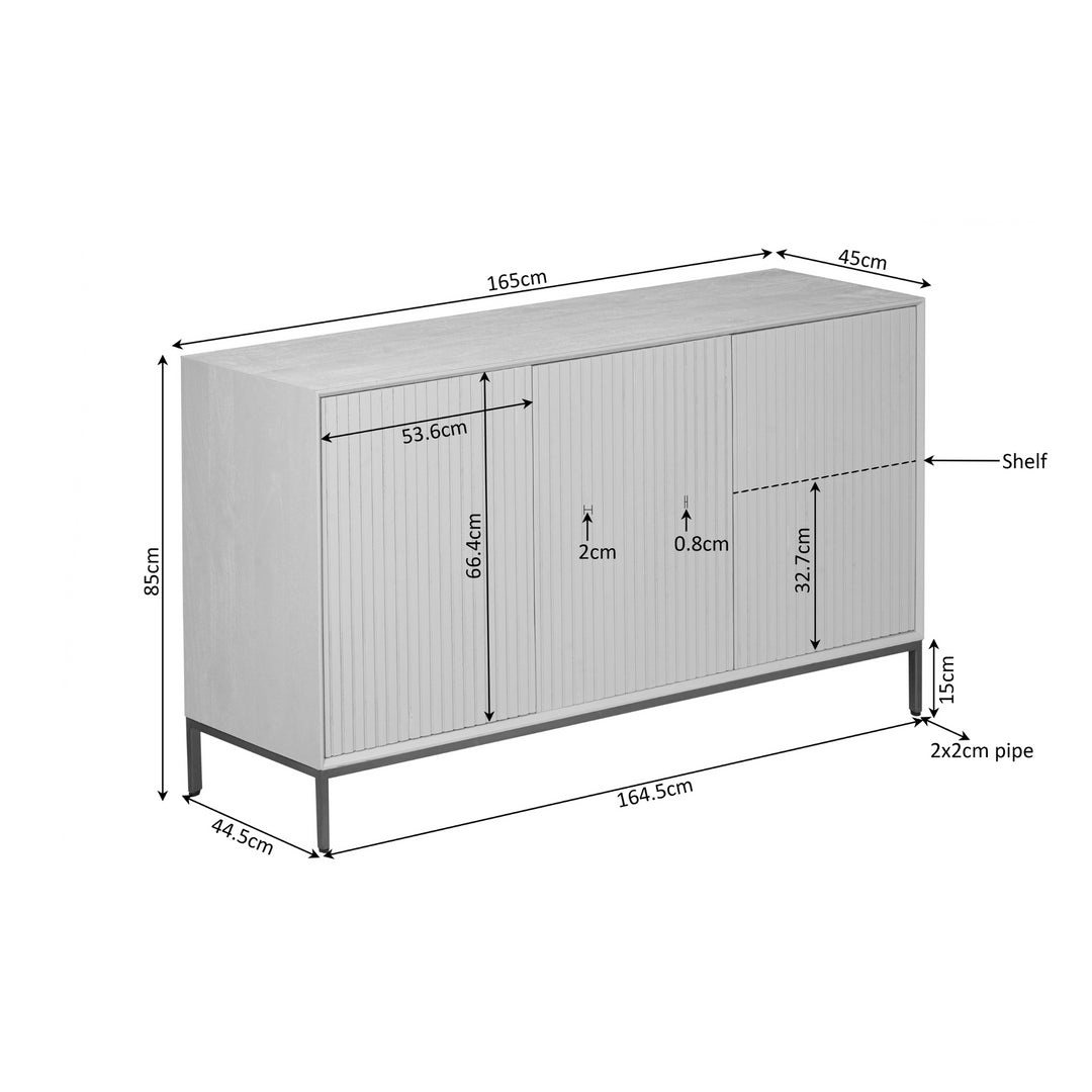 Madison Natural Sideboard | 165 cm