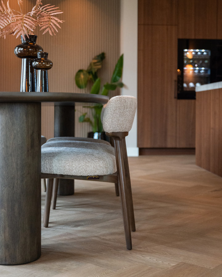 Eetkamerstoel Basker natural linear (Set of 2)