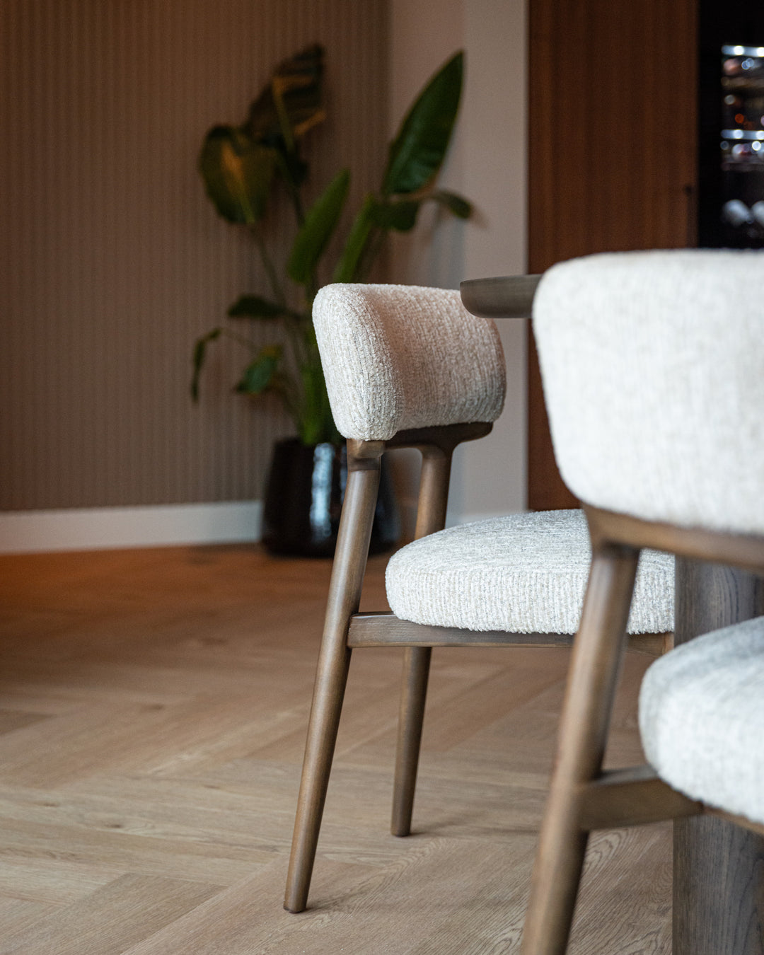 Eetkamerstoel Basker natural linear (Set of 2)