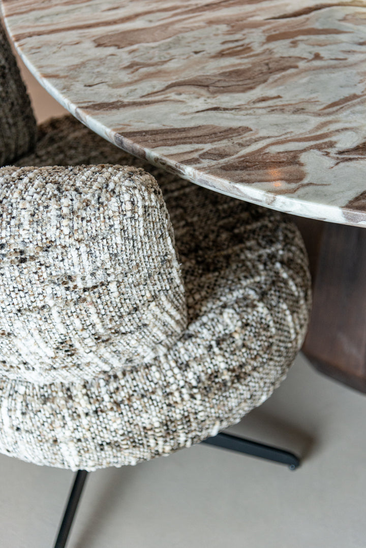 Esstisch Oberoy Blush Beige 130Ø