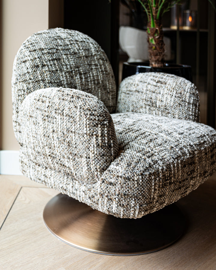 Lounge stoel Kagney brown omara swivel