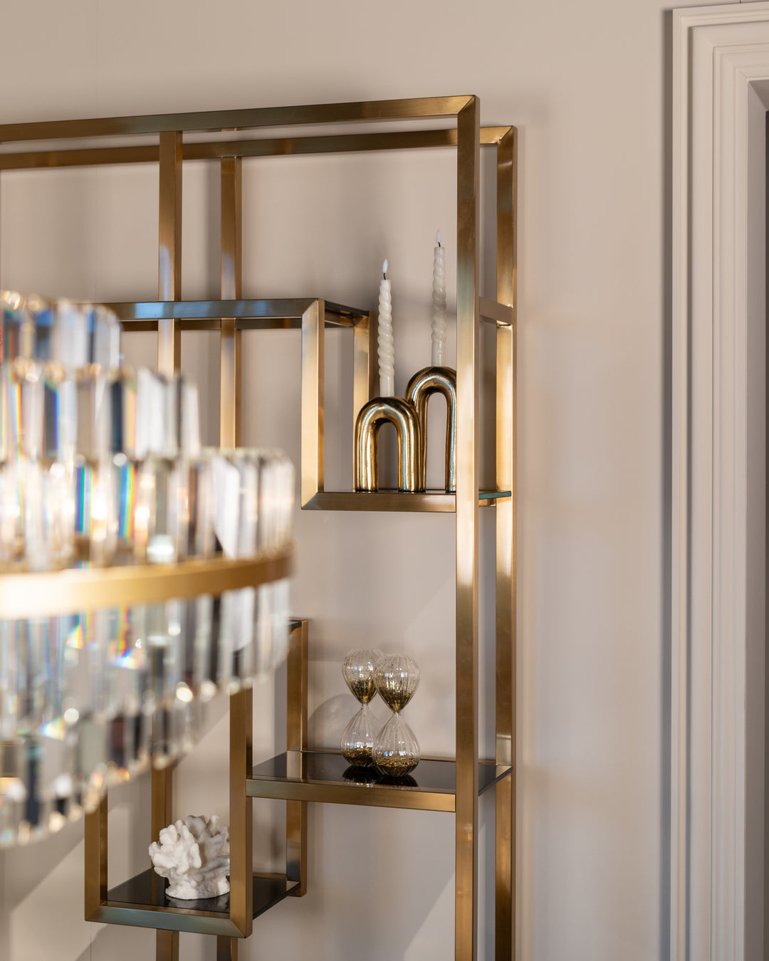 Wall cabinet Magnus brushed gold